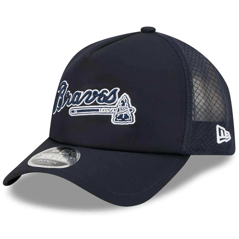 Atlanta Braves New Era 2026 Batting Practice Alternate Apex 9FORTY Adjustable Hat - MLB Hats