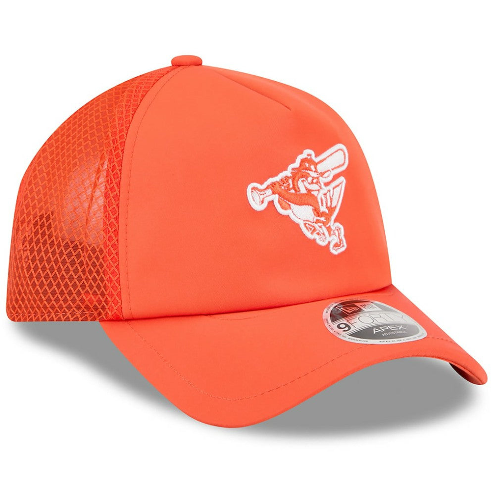 Baltimore Orioles New Era 2026 Batting Practice Alternate Apex 9FORTY Adjustable Hat - MLB Hats