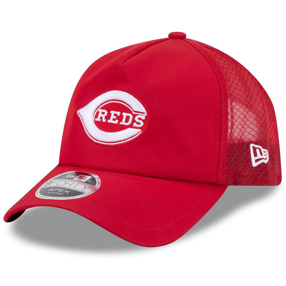Cincinnati Reds New Era 2026 Batting Practice Alternate Apex 9FORTY Adjustable Hat - MLB Hats