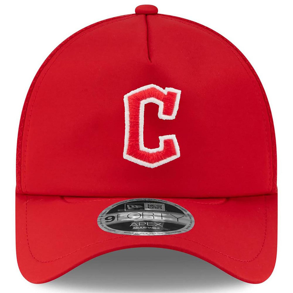 Cleveland Guardians New Era 2026 Batting Practice Apex 9FORTY Adjustable Trucker Hat - MLB Hats