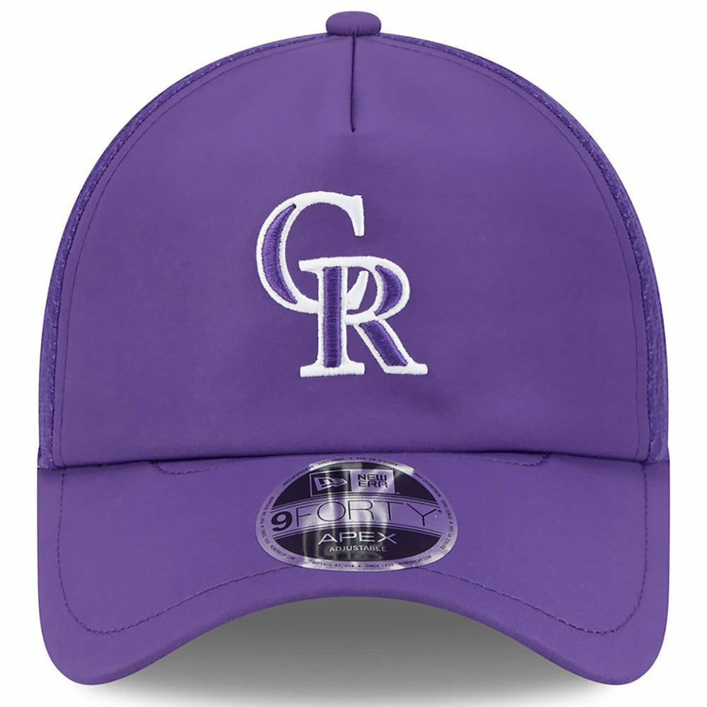Colorado Rockies New Era 2026 Batting Practice Apex 9FORTY Adjustable Trucker Hat - MLB Hats