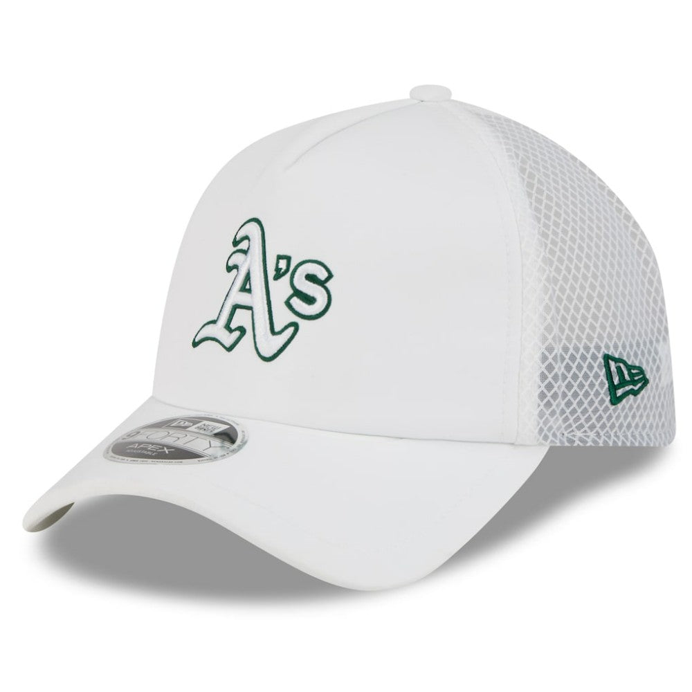 Athletics New Era 2026 Batting Practice Apex 9FORTY Adjustable Trucker Hat - MLB Hats