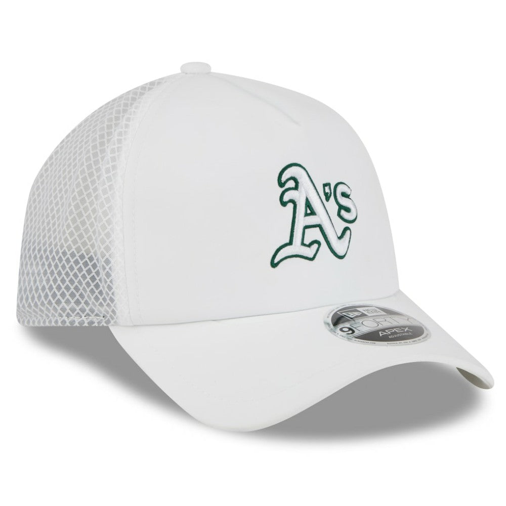 Athletics New Era 2026 Batting Practice Apex 9FORTY Adjustable Trucker Hat - MLB Hats