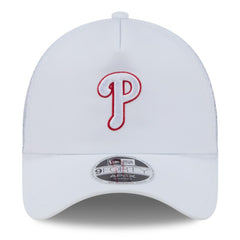 Philadelphia Phillies New Era 2026 Batting Practice Apex 9FORTY Adjustable Trucker Hat - MLB Hats