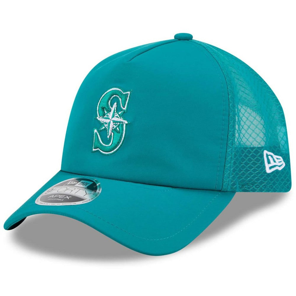 Seattle Mariners New Era 2026 Batting Practice Apex 9FORTY Adjustable Trucker Hat - MLB Hats
