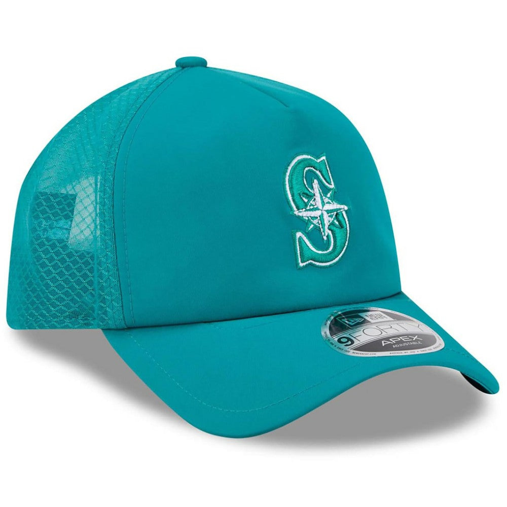 Seattle Mariners New Era 2026 Batting Practice Apex 9FORTY Adjustable Trucker Hat - MLB Hats