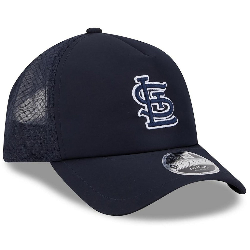 St. Louis Cardinals New Era 2026 Batting Practice Apex 9FORTY Adjustable Trucker Hat - MLB Hats
