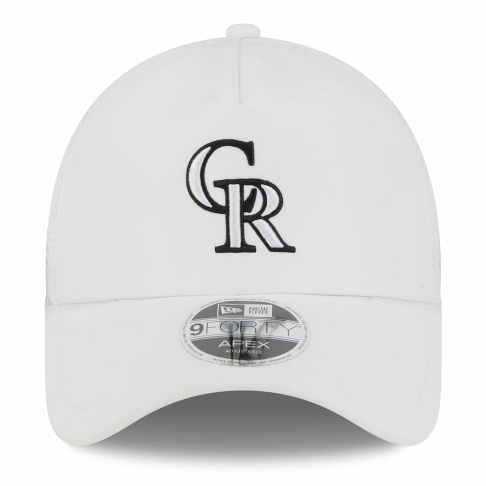 Colorado Rockies New Era 2026 Batting Practice Apex 9FORTY Adjustable Trucker Hat - MLB Hats