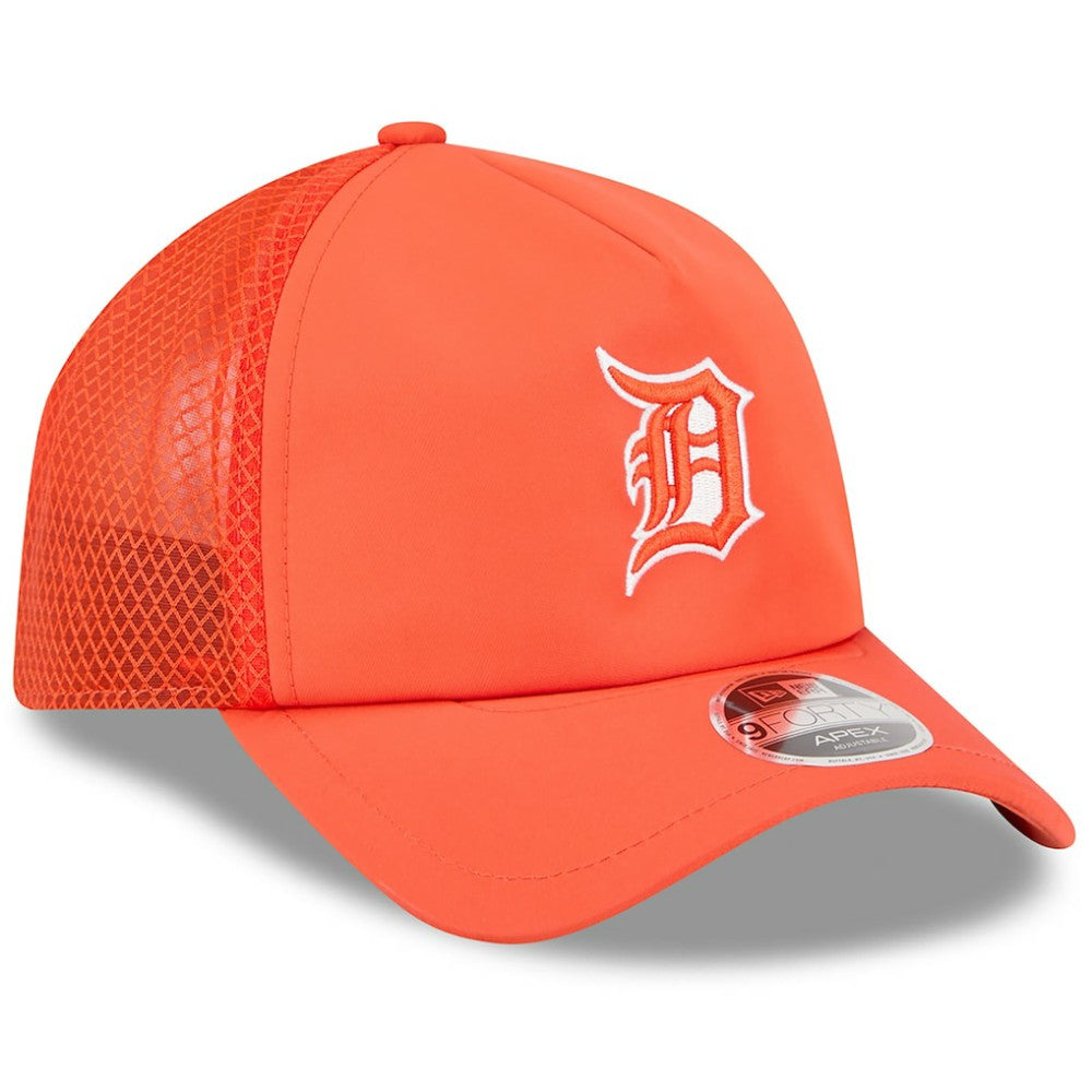 Detroit Tigers New Era 2026 Batting Practice Apex 9FORTY Adjustable Trucker Hat - MLB Hats