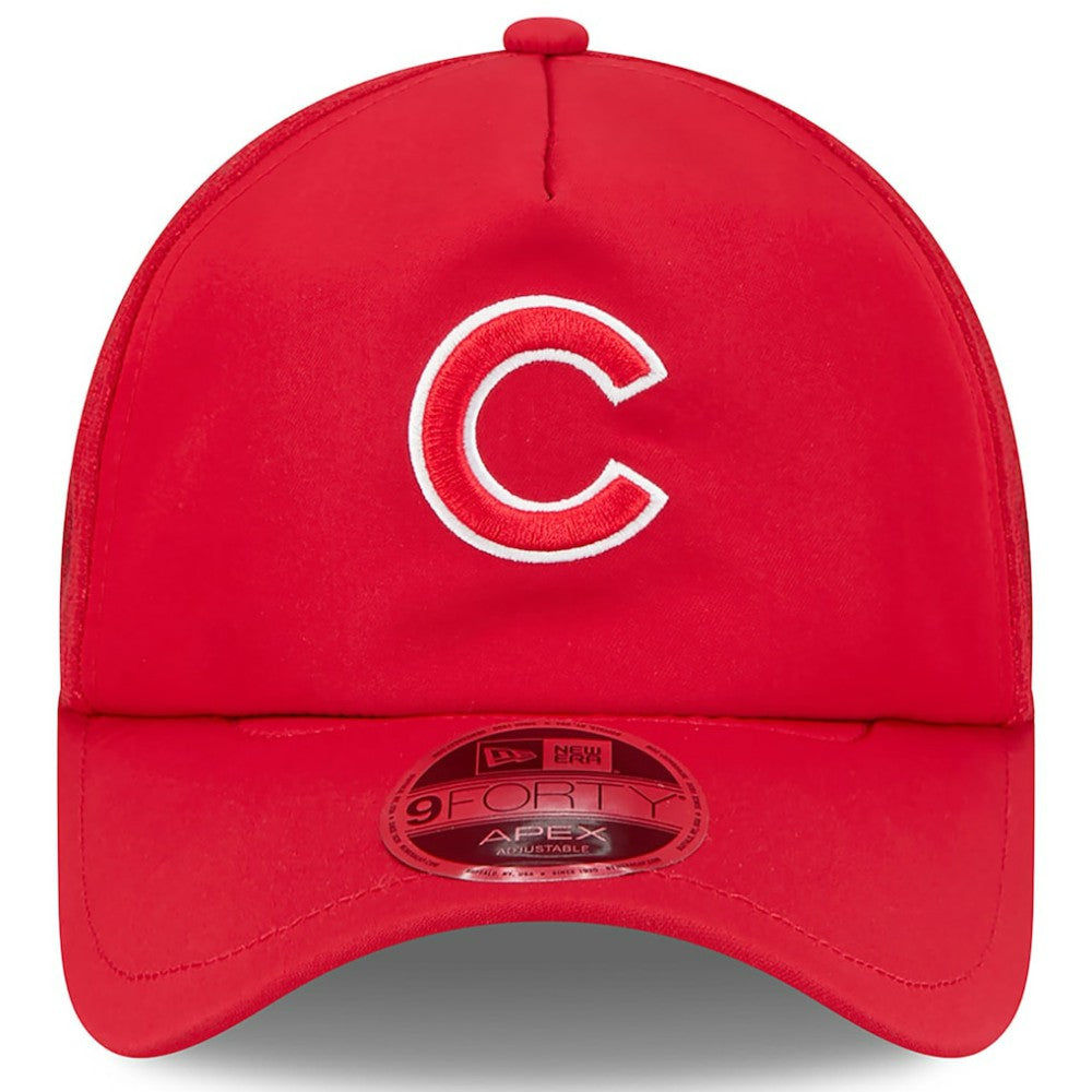 Chicago Cubs New Era 2026 Batting Practice Apex 9FORTY Adjustable Trucker Hat - MLB Hats