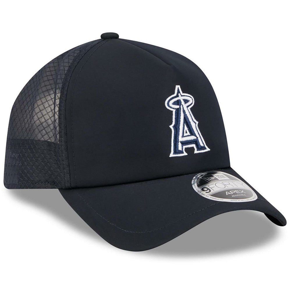 Los Angeles Angels New Era 2026 Batting Practice Apex 9FORTY Adjustable Trucker Hat - MLB Hats
