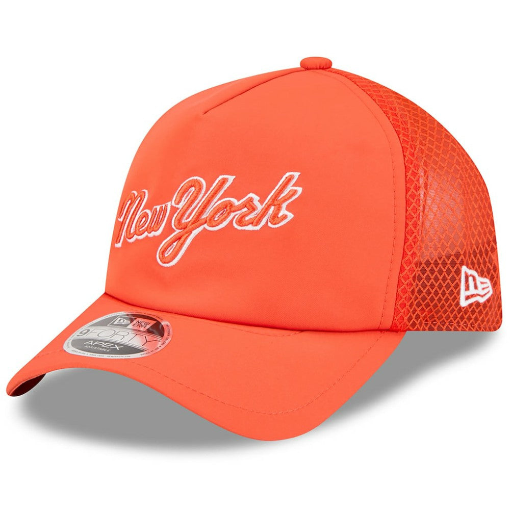 New York Mets New Era 2026 Batting Practice Apex 9FORTY Adjustable Trucker Hat - MLB Hats