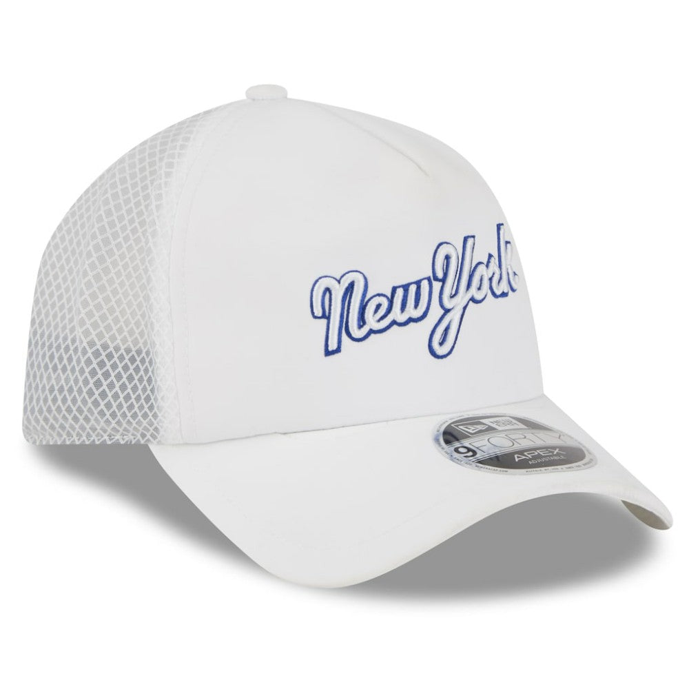 New York Mets New Era 2026 Batting Practice Apex 9FORTY Adjustable Trucker Hat - MLB Hats