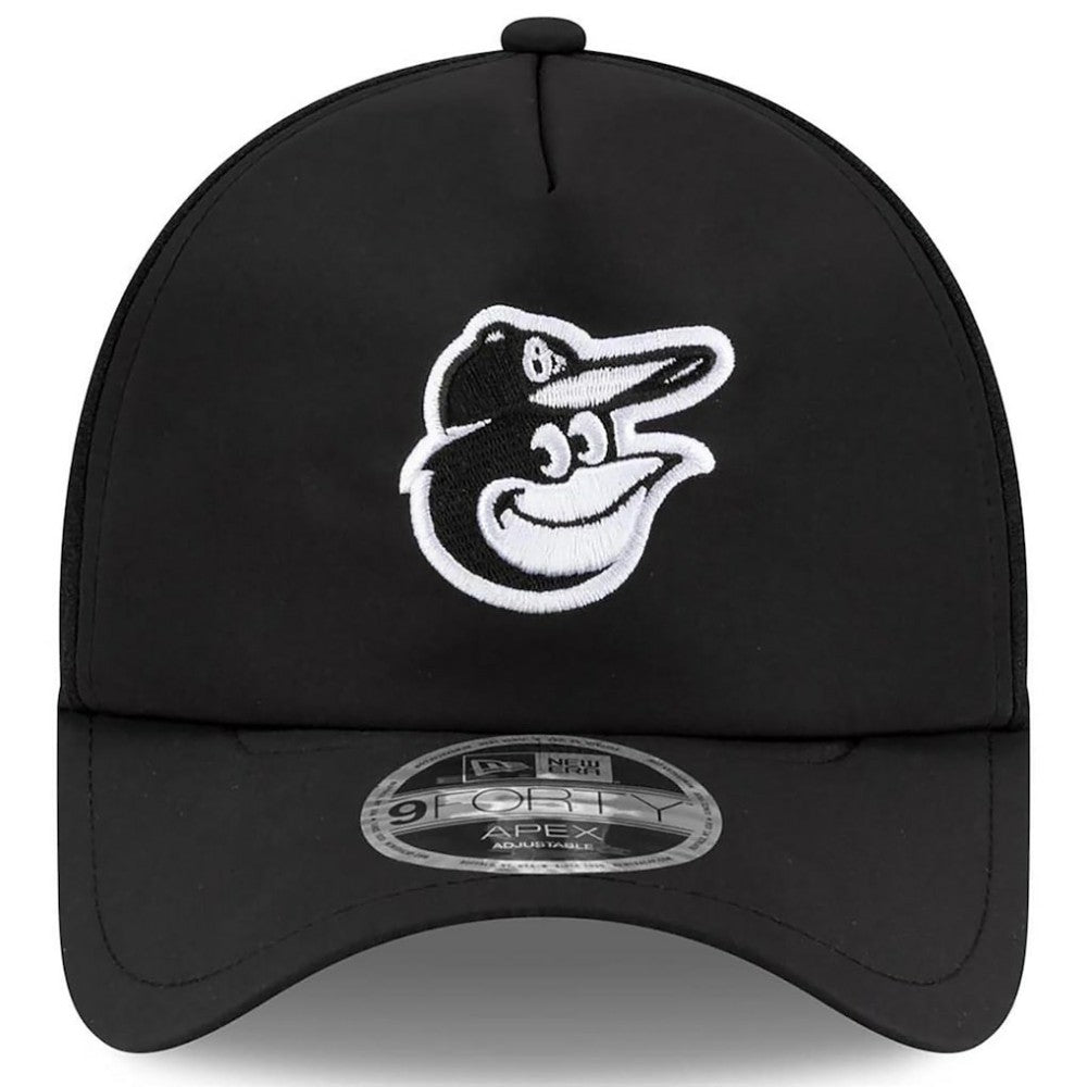 Baltimore Orioles New Era 2026 Batting Practice Apex 9FORTY Adjustable Trucker Hat - MLB Hats