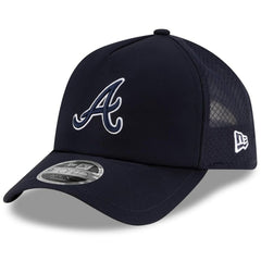 Atlanta Braves New Era 2026 Batting Practice Apex 9FORTY Adjustable Trucker Hat - MLB Hats