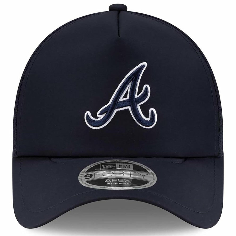 Atlanta Braves New Era 2026 Batting Practice Apex 9FORTY Adjustable Trucker Hat - MLB Hats