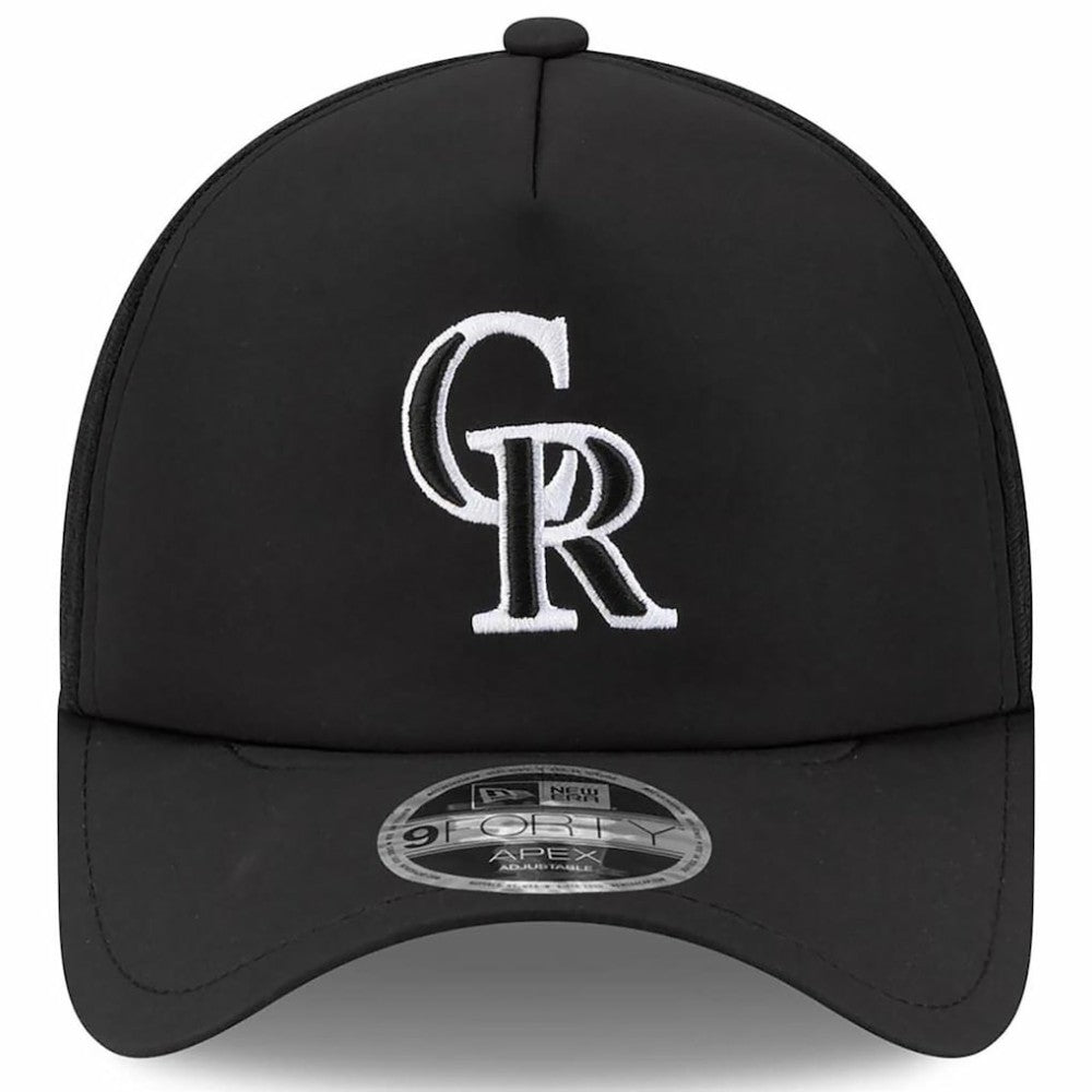 Colorado Rockies New Era 2026 Batting Practice Apex 9FORTY Adjustable Trucker Hat - MLB Hats