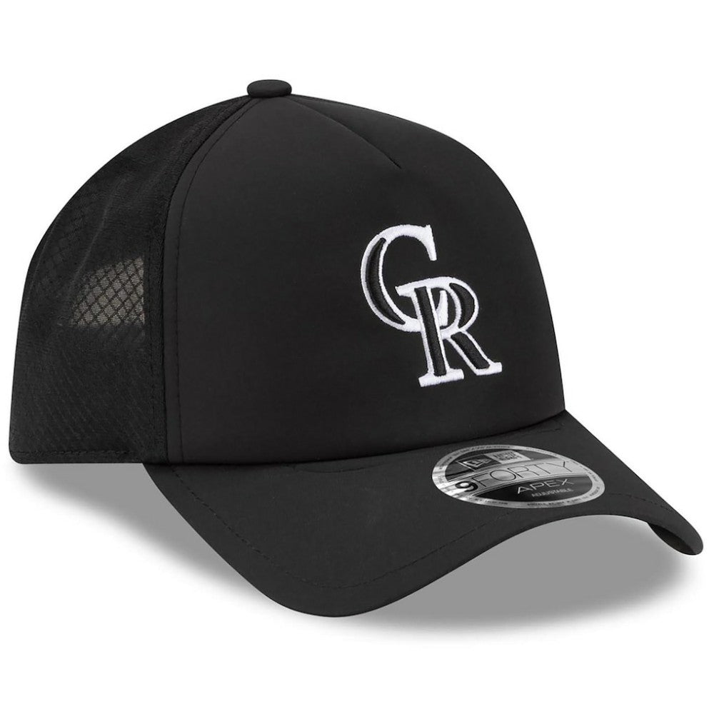 Colorado Rockies New Era 2026 Batting Practice Apex 9FORTY Adjustable Trucker Hat - MLB Hats