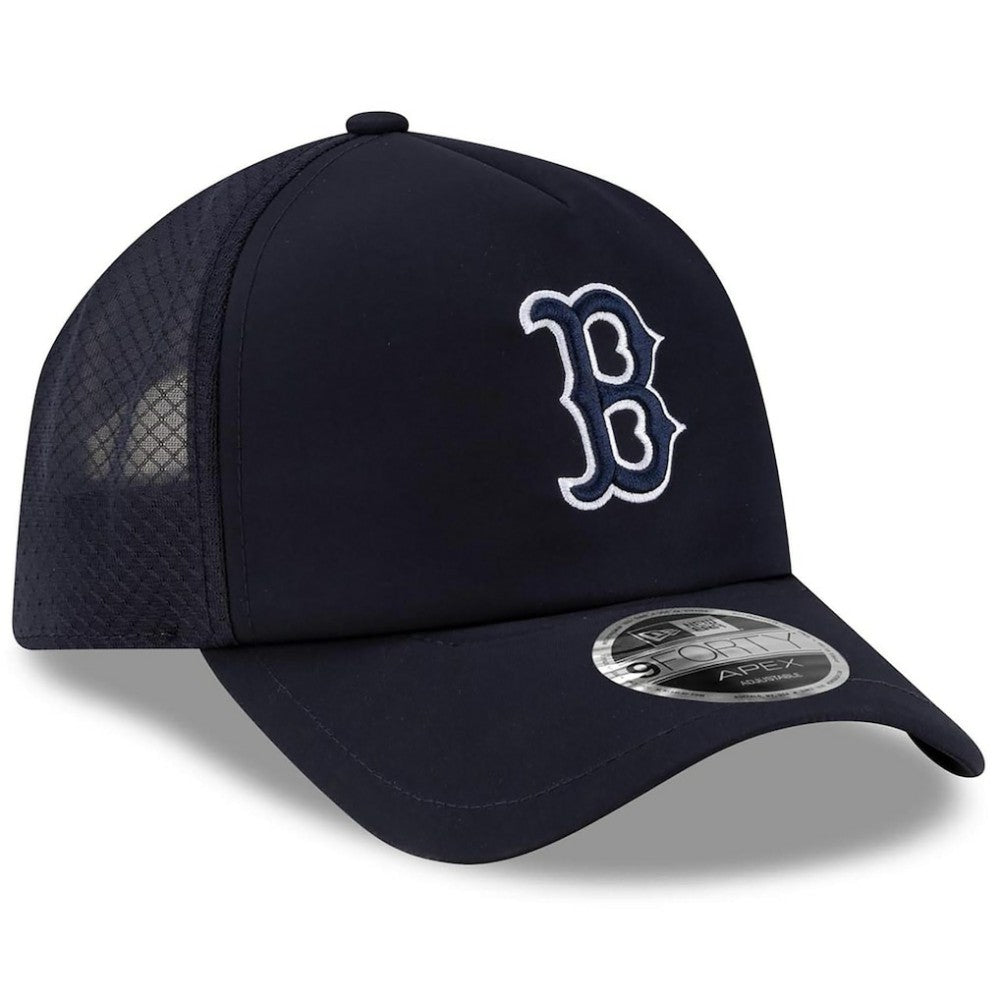 Boston Red Sox New Era 2026 Batting Practice Apex 9FORTY Adjustable Trucker Hat - MLB Hats
