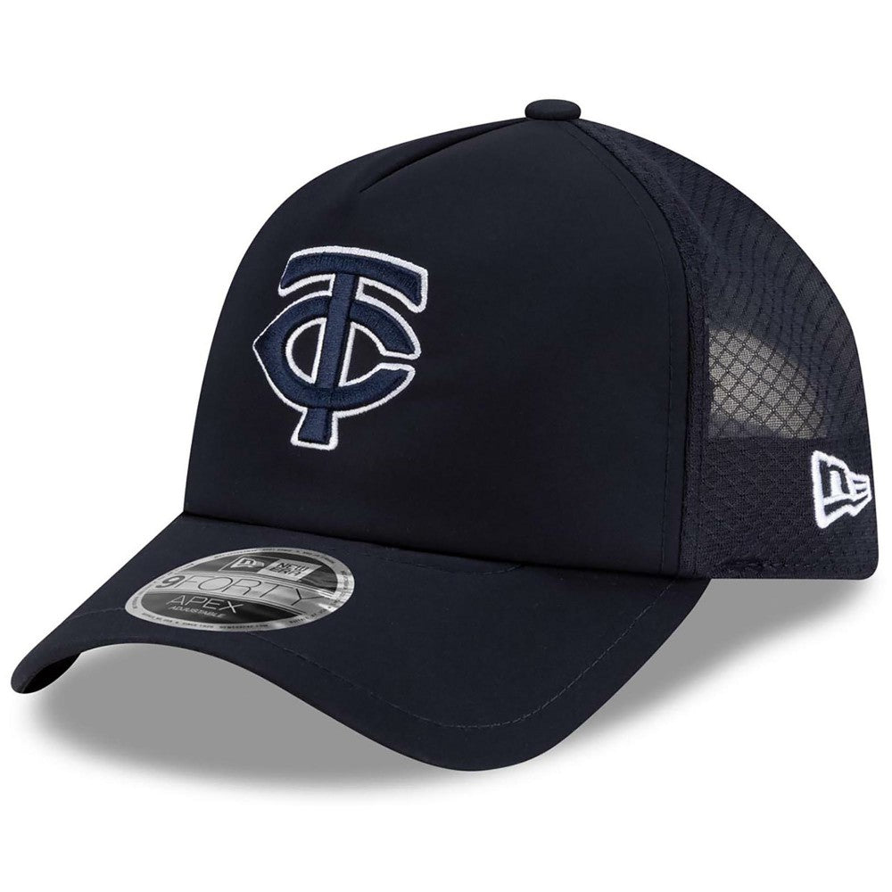 Minnesota Twins New Era 2026 Batting Practice Apex 9FORTY Adjustable Trucker Hat - MLB Hats