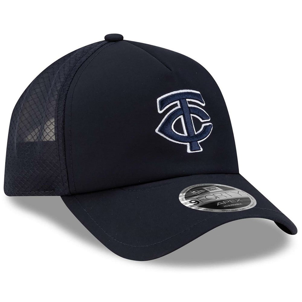 Minnesota Twins New Era 2026 Batting Practice Apex 9FORTY Adjustable Trucker Hat - MLB Hats