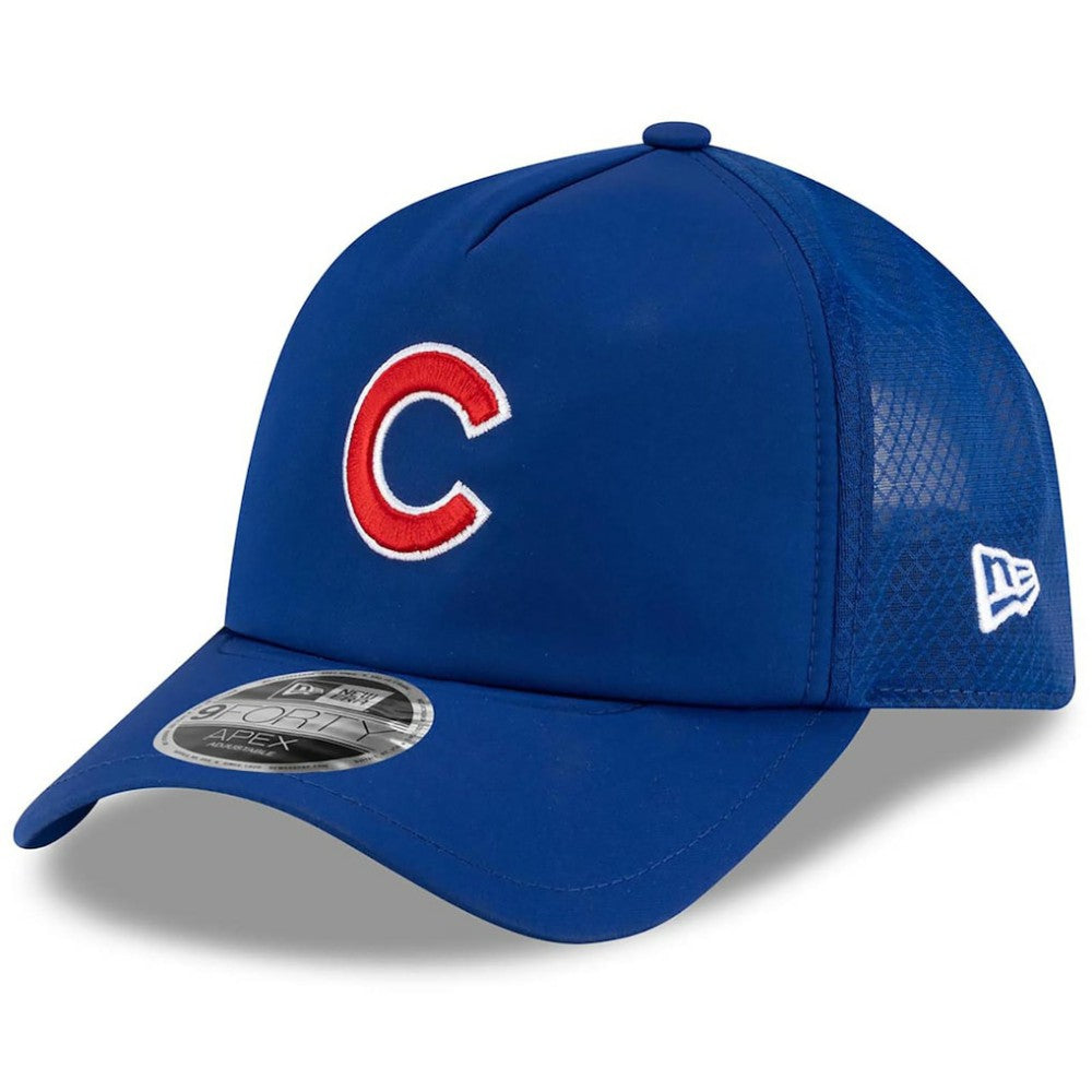 Chicago Cubs New Era 2026 Batting Practice Apex 9FORTY Adjustable Trucker Hat - MLB Hats