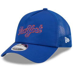 New York Mets New Era 2026 Batting Practice Apex 9FORTY Adjustable Trucker Hat - MLB Hats