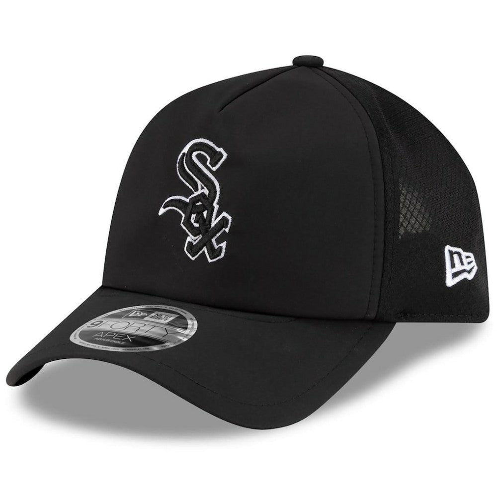 Chicago White Sox New Era 2026 Batting Practice Apex 9FORTY Adjustable Trucker Hat - MLB Hats