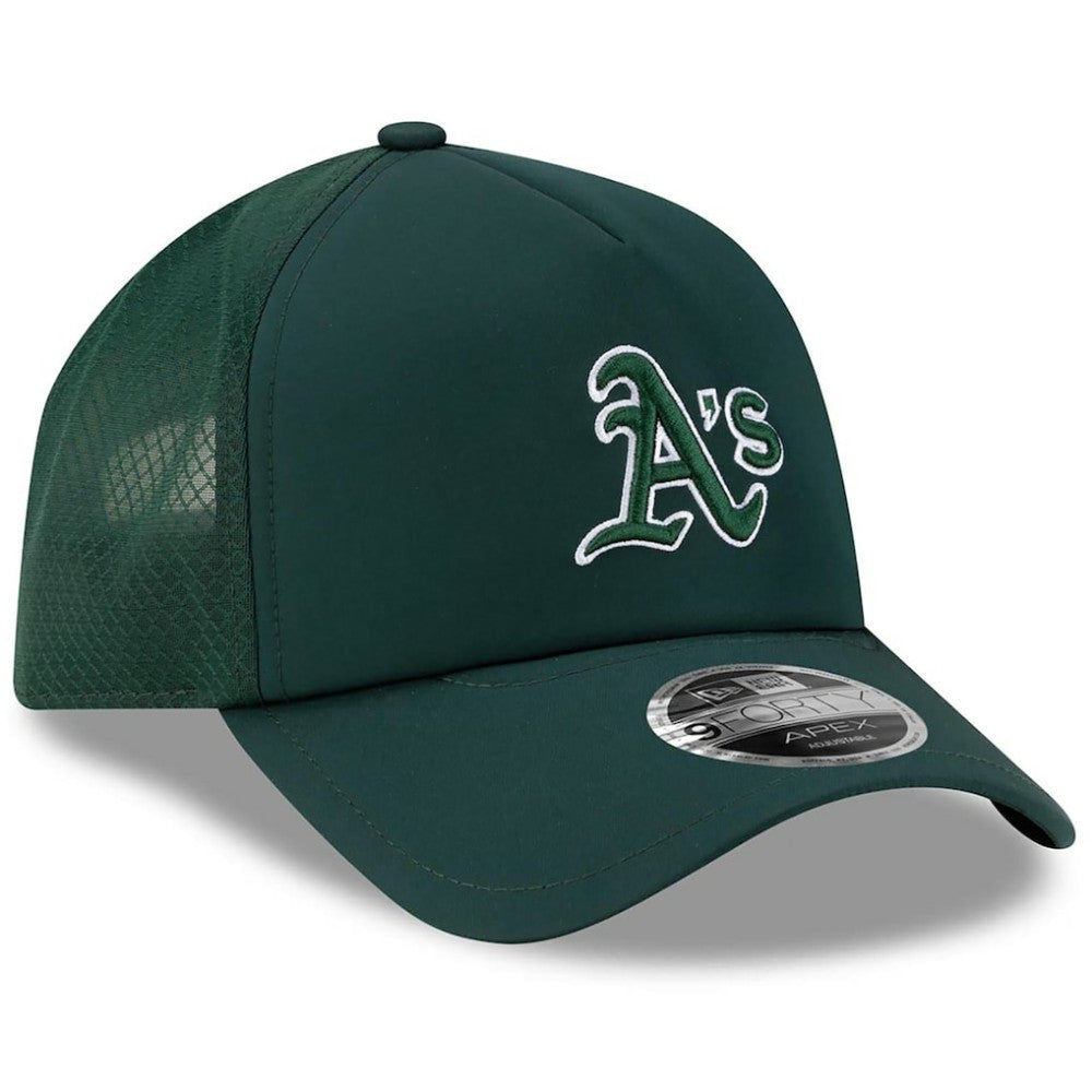 Athletics New Era 2026 Batting Practice Apex 9FORTY Adjustable Trucker Hat - MLB Hats
