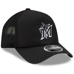 Miami Marlins New Era 2026 Batting Practice Apex 9FORTY Adjustable Trucker Hat - MLB Hats