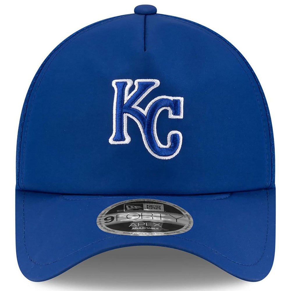 Kansas City Royals New Era 2026 Batting Practice Apex 9FORTY Adjustable Trucker Hat - MLB Hats