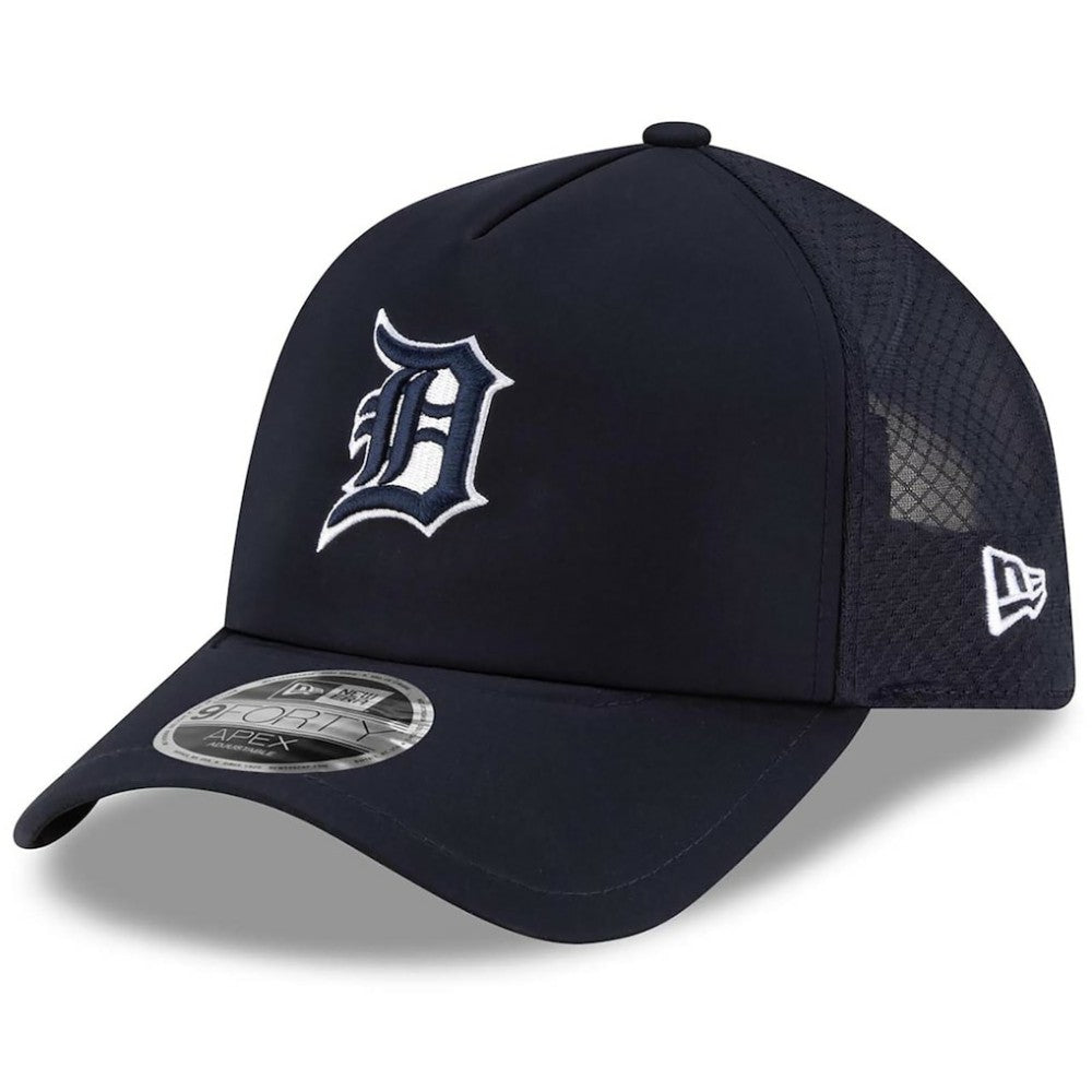 Detroit Tigers New Era 2026 Batting Practice Apex 9FORTY Adjustable Trucker Hat - MLB Hats