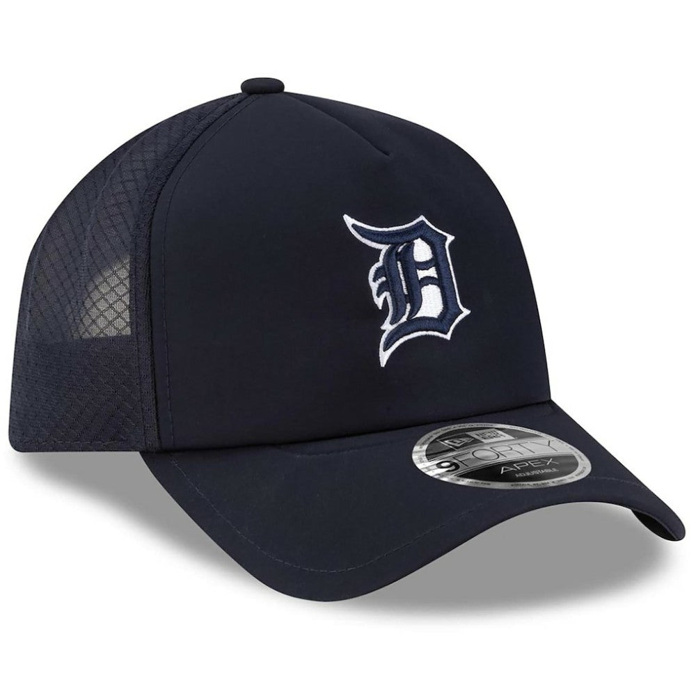 Detroit Tigers New Era 2026 Batting Practice Apex 9FORTY Adjustable Trucker Hat - MLB Hats
