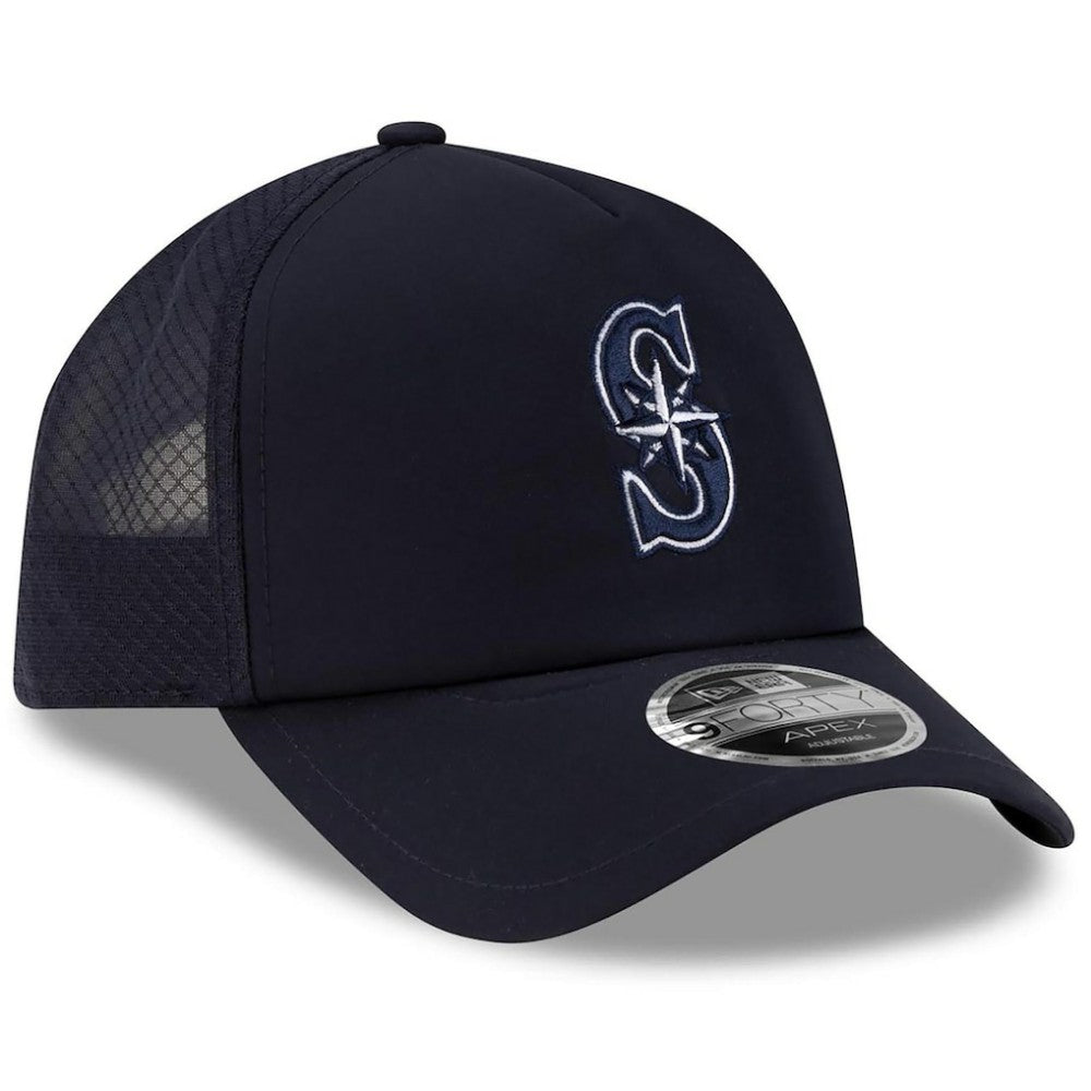 Seattle Mariners New Era 2026 Batting Practice Apex 9FORTY Adjustable Trucker Hat - MLB Hats