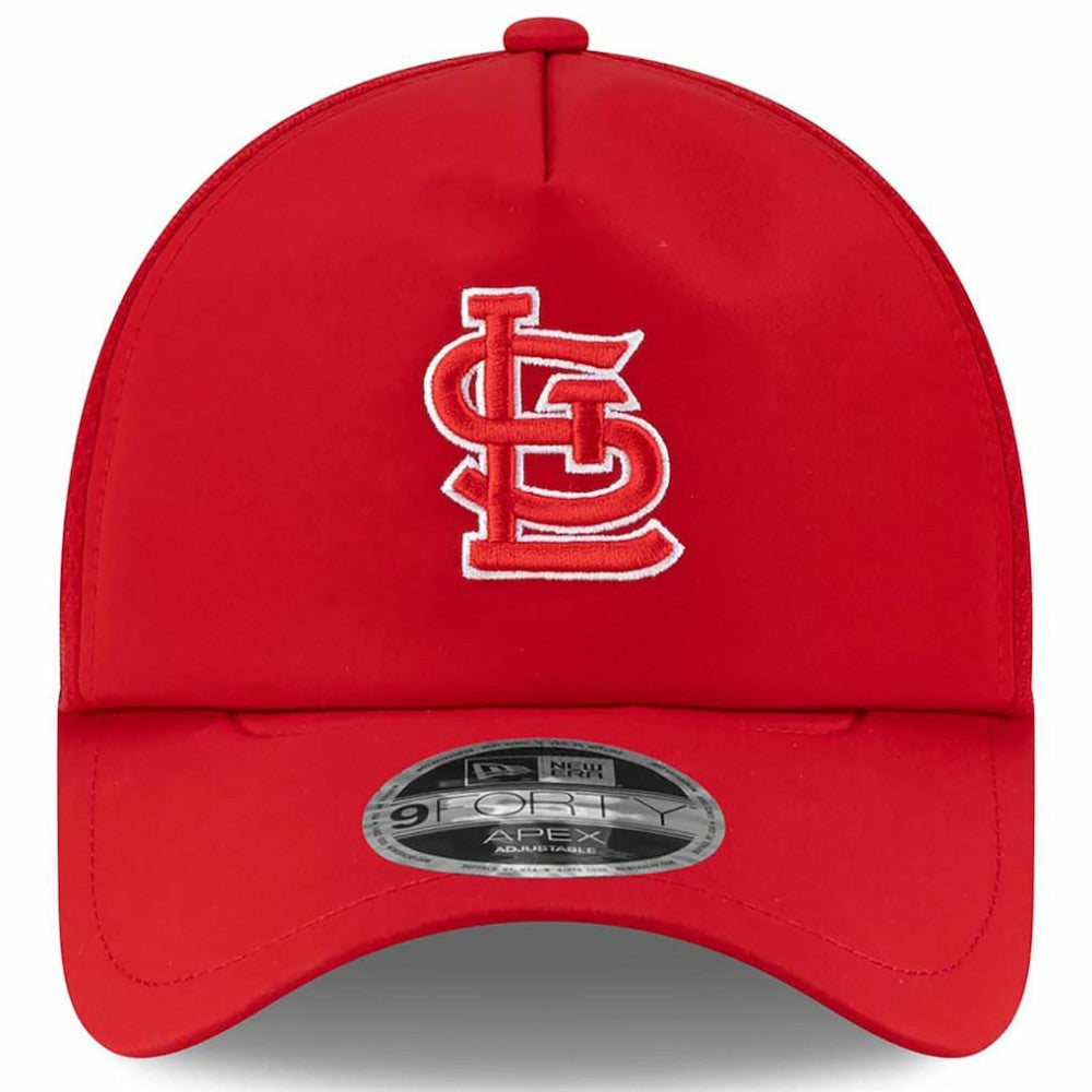 St. Louis Cardinals New Era 2026 Batting Practice Apex 9FORTY Adjustable Trucker Hat - MLB Hats