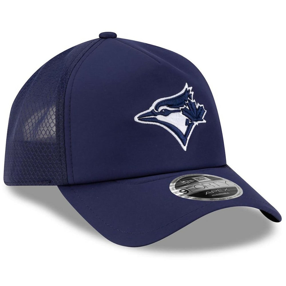 Toronto Blue Jays New Era 2026 Batting Practice Apex 9FORTY Adjustable Trucker Hat - MLB Hats