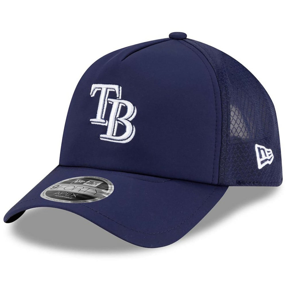 Tampa Bay Rays New Era 2026 Batting Practice Apex 9FORTY Adjustable Trucker Hat - MLB Hats