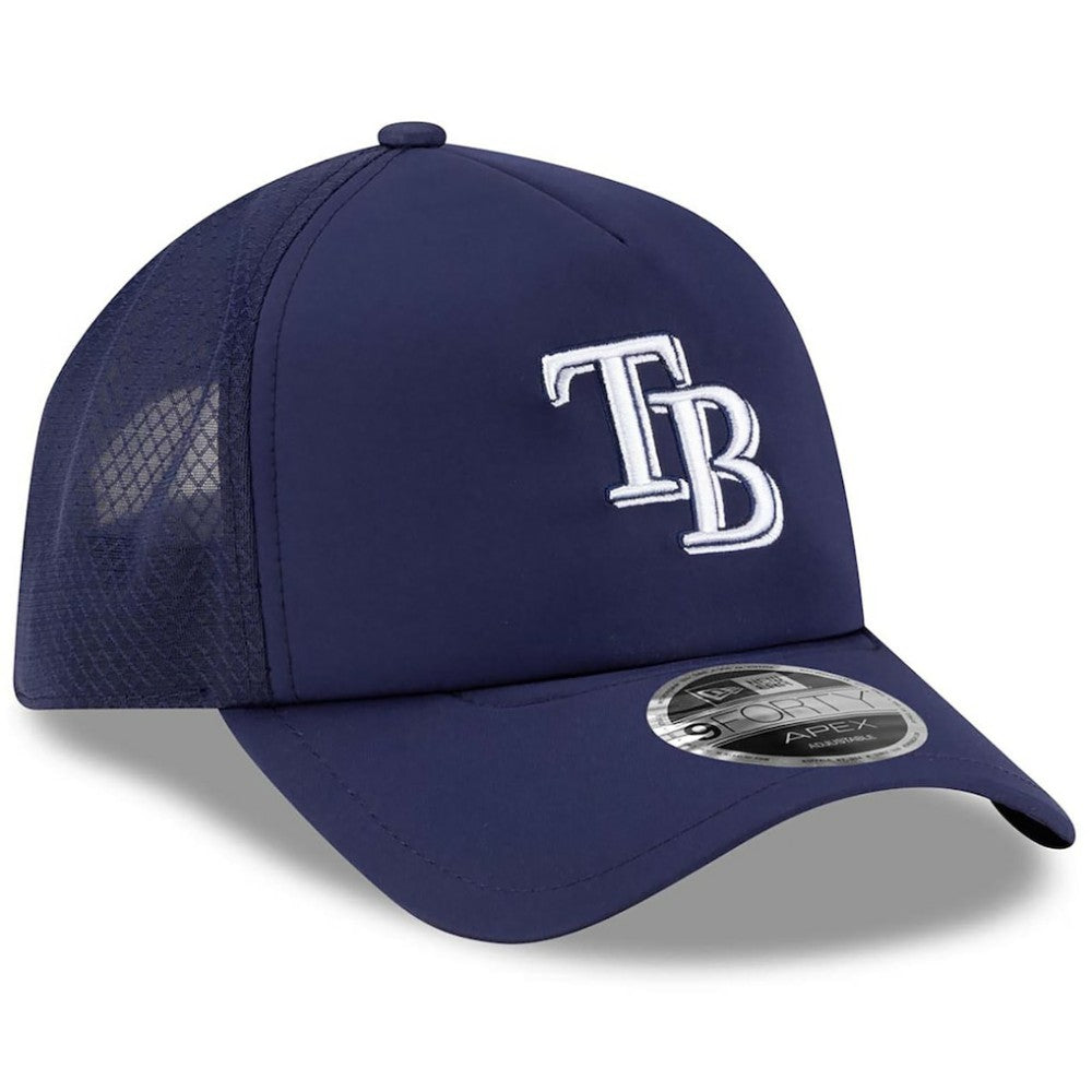 Tampa Bay Rays New Era 2026 Batting Practice Apex 9FORTY Adjustable Trucker Hat - MLB Hats