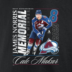 Cale Makar Colorado Avalanche 2025 Norris Trophy Winner T-Shirt -  NHL T-shirts