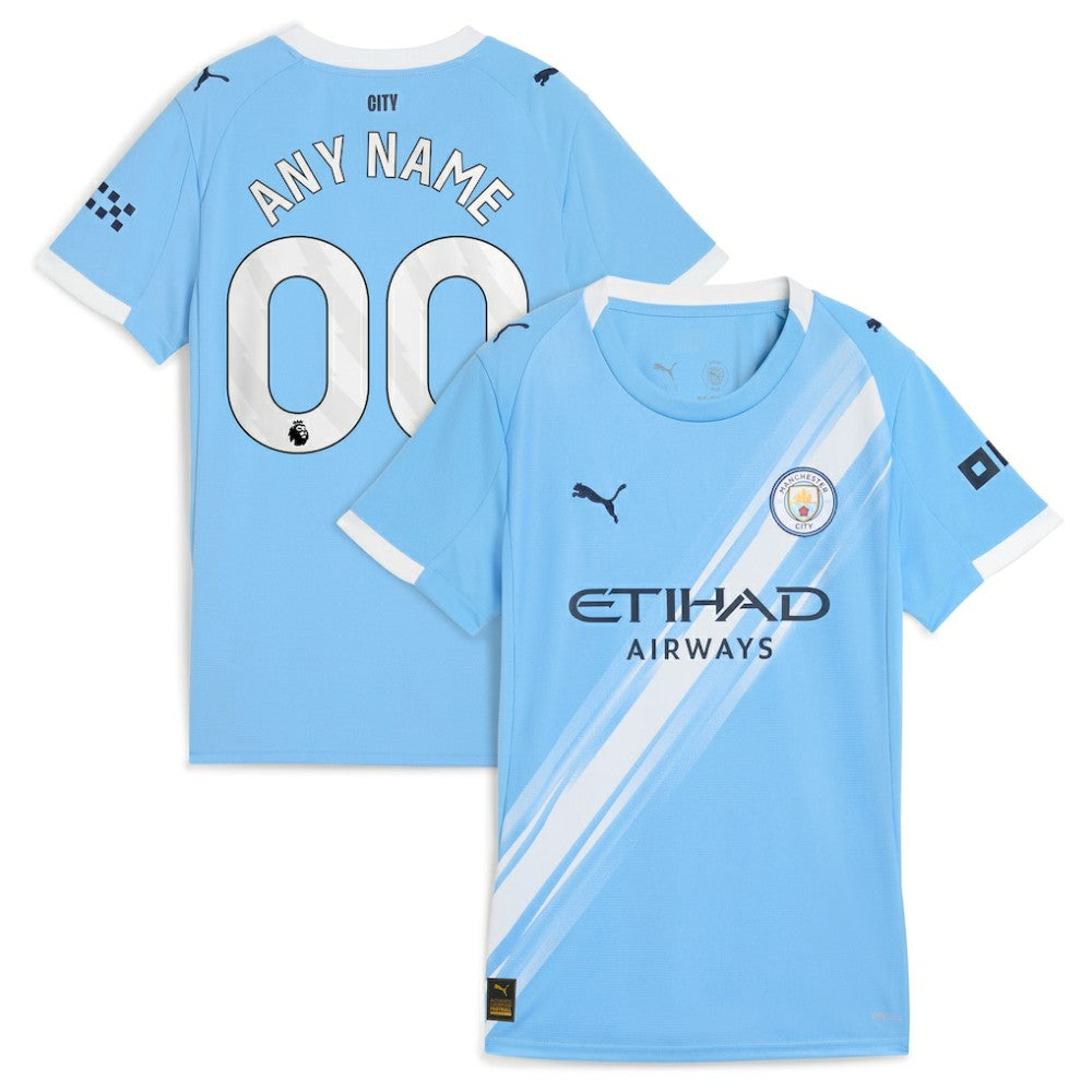 Manchester City Women's 2025/26 Home Replica Custom Jersey