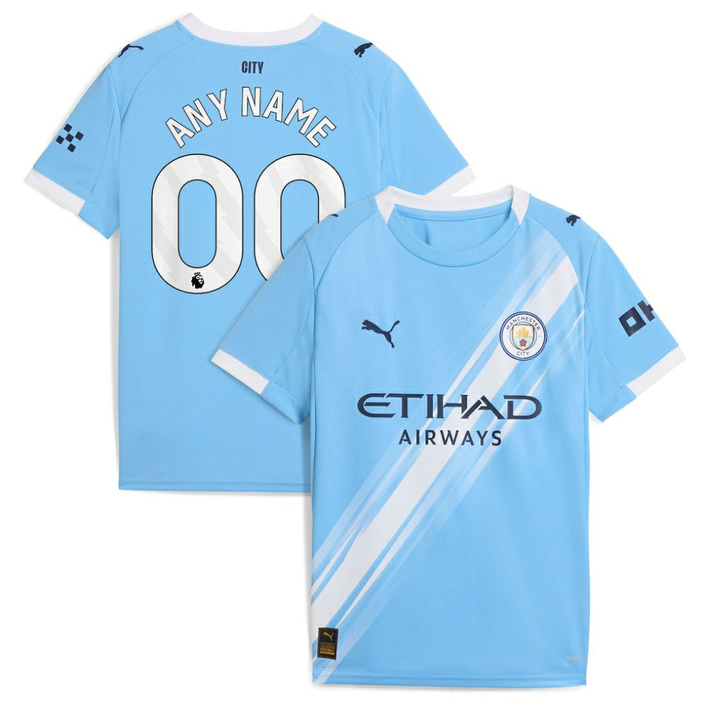 Manchester City Youth 2025/26 Home Replica Custom Jersey