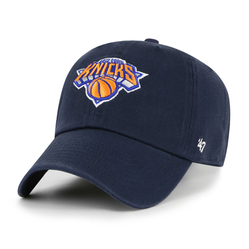 Navy New York Knicks '47 Core Logo Clean Up Adjustable Hat | NBA
