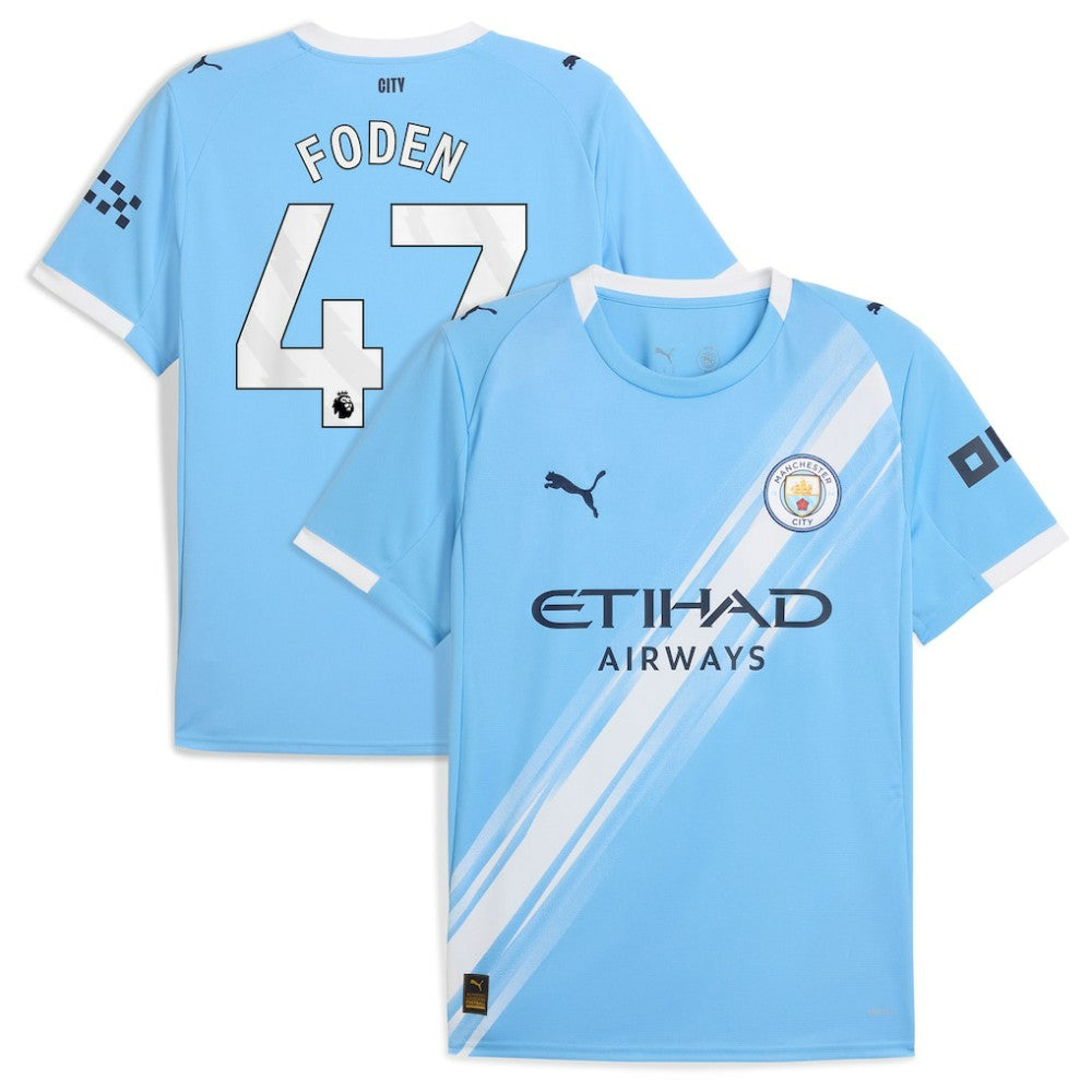 Phil Foden Manchester City 2025/26 Home Replica Player Jersey