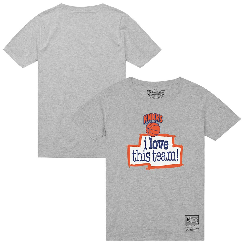 Heather Gray New York Knicks I Love This Team T-Shirt | NBA