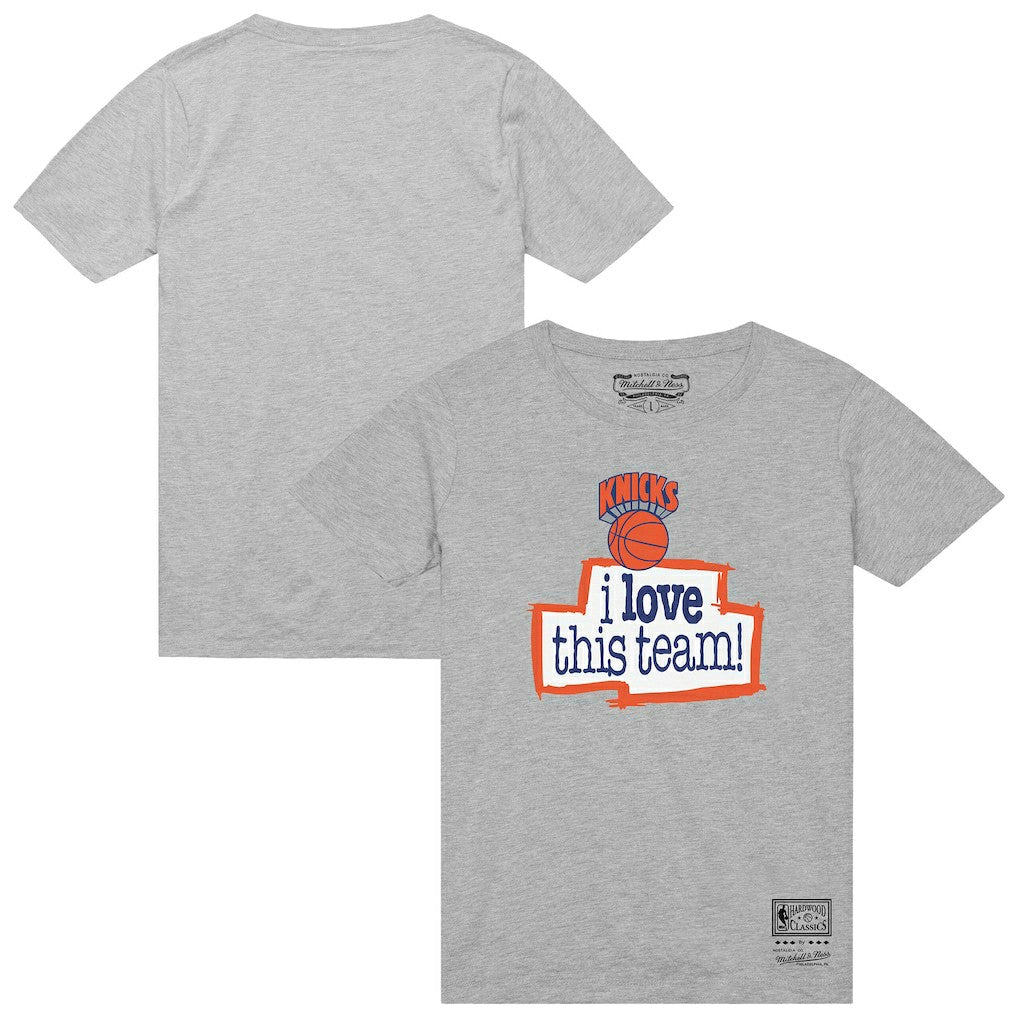 Heather Gray New York Knicks I Love This Team T-Shirt | NBA
