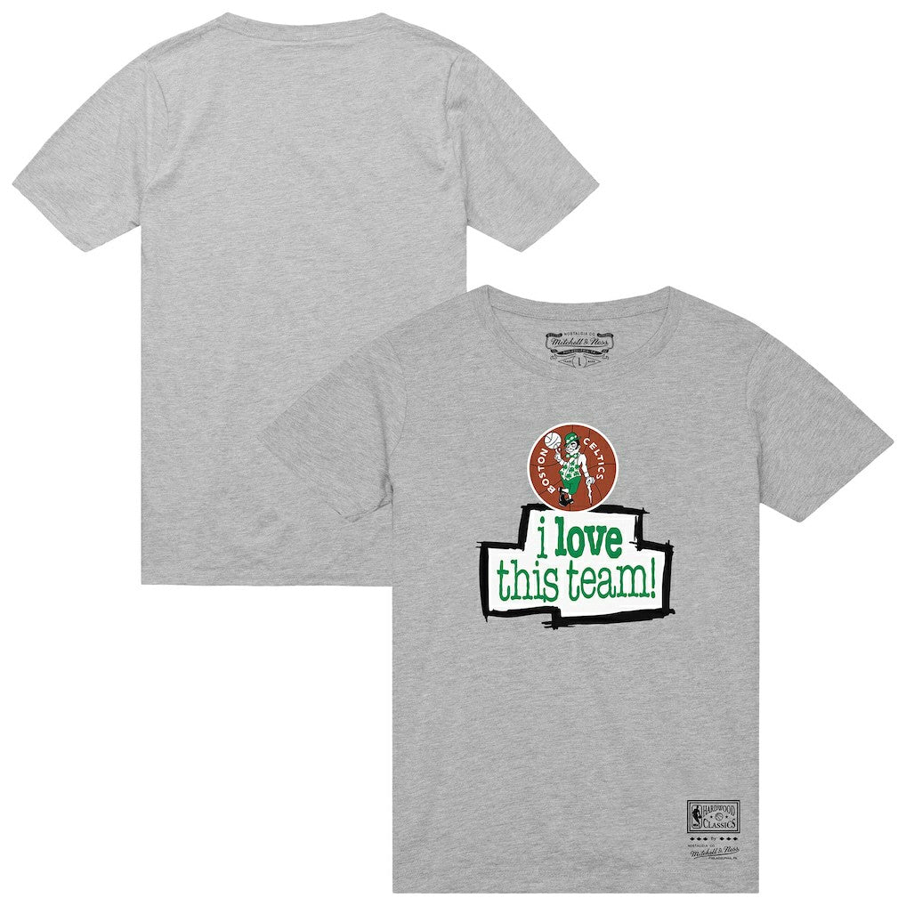 Heather Gray Boston Celtics I Love This Team T-Shirt | NBA