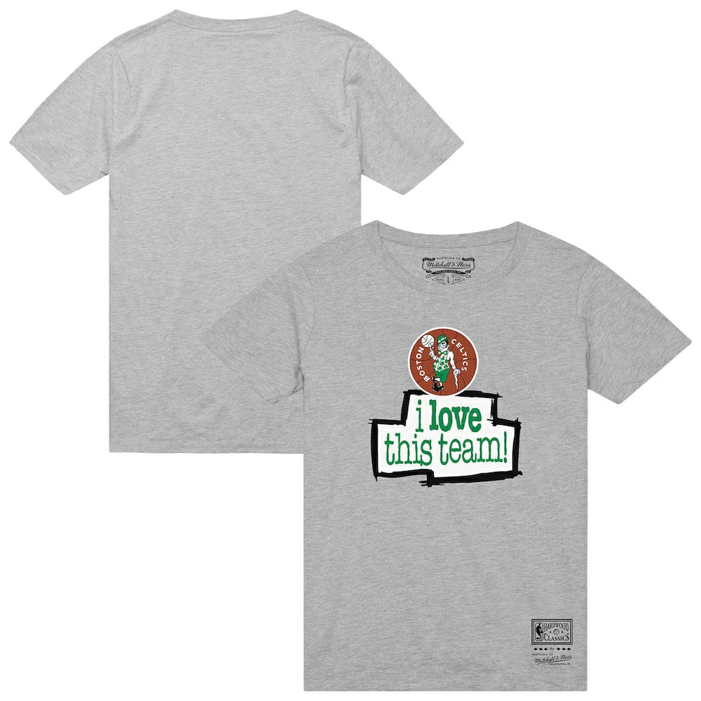 Heather Gray Boston Celtics I Love This Team T-Shirt | NBA