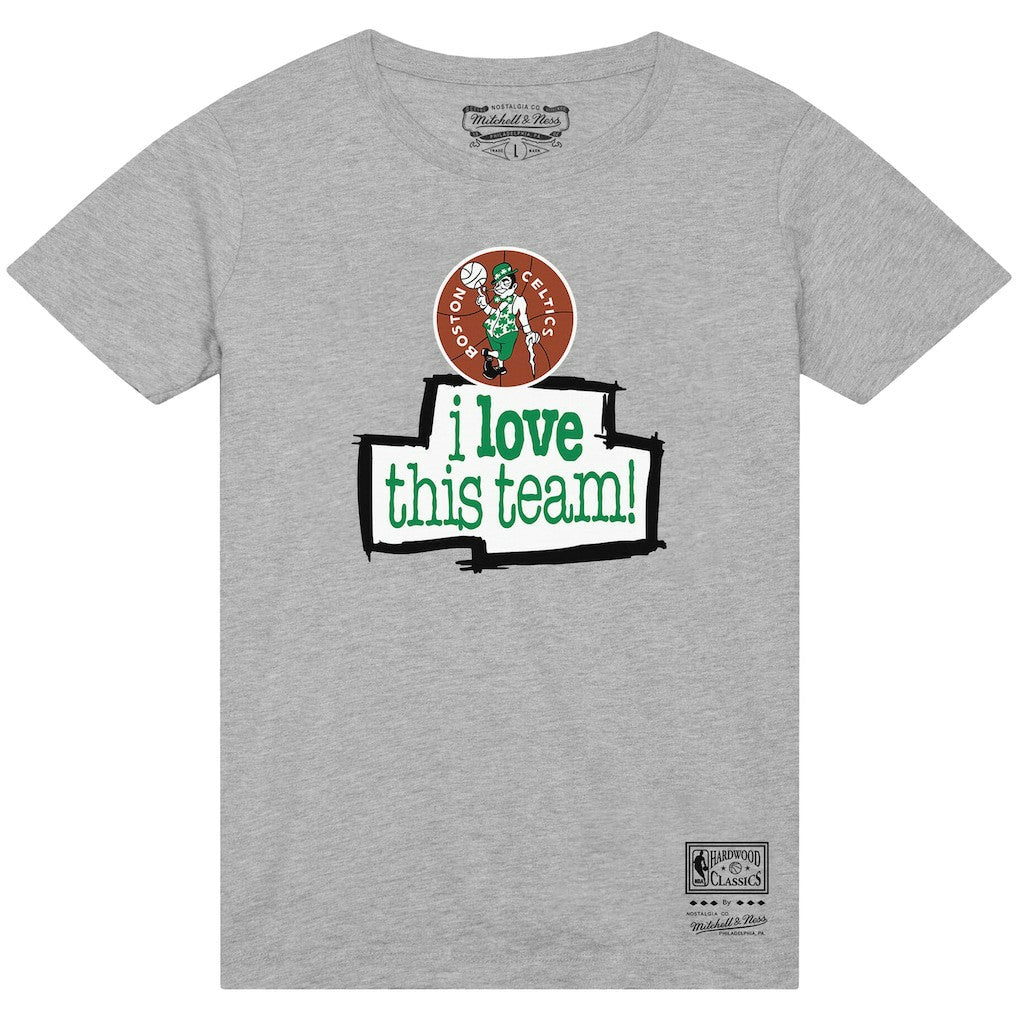 Heather Gray Boston Celtics I Love This Team T-Shirt | NBA