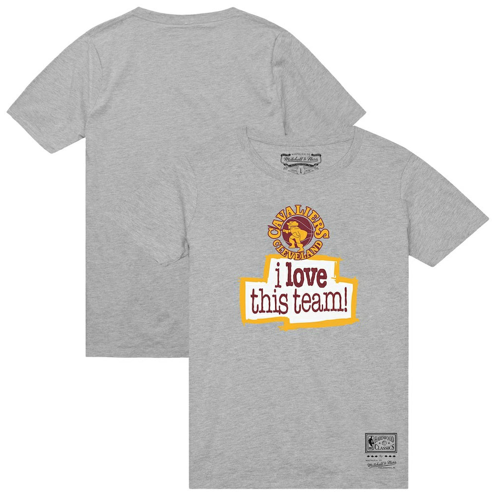 Heather Gray Cleveland Cavaliers I Love This Team T-Shirt sale | NBA