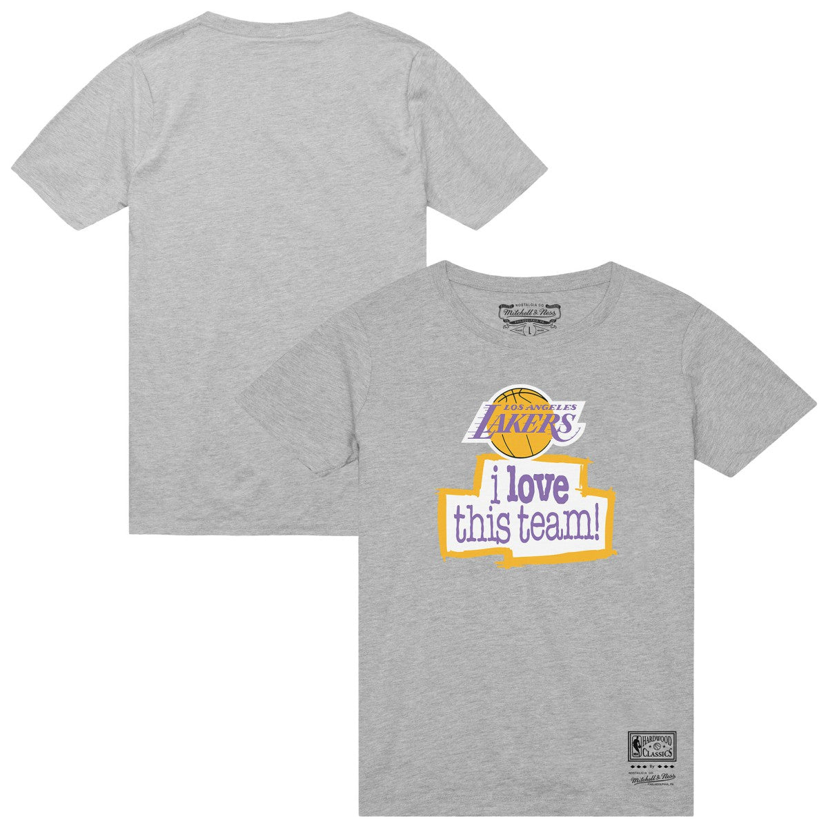 Heather Gray Los Angeles Lakers I Love This Team T-Shirt | NBA